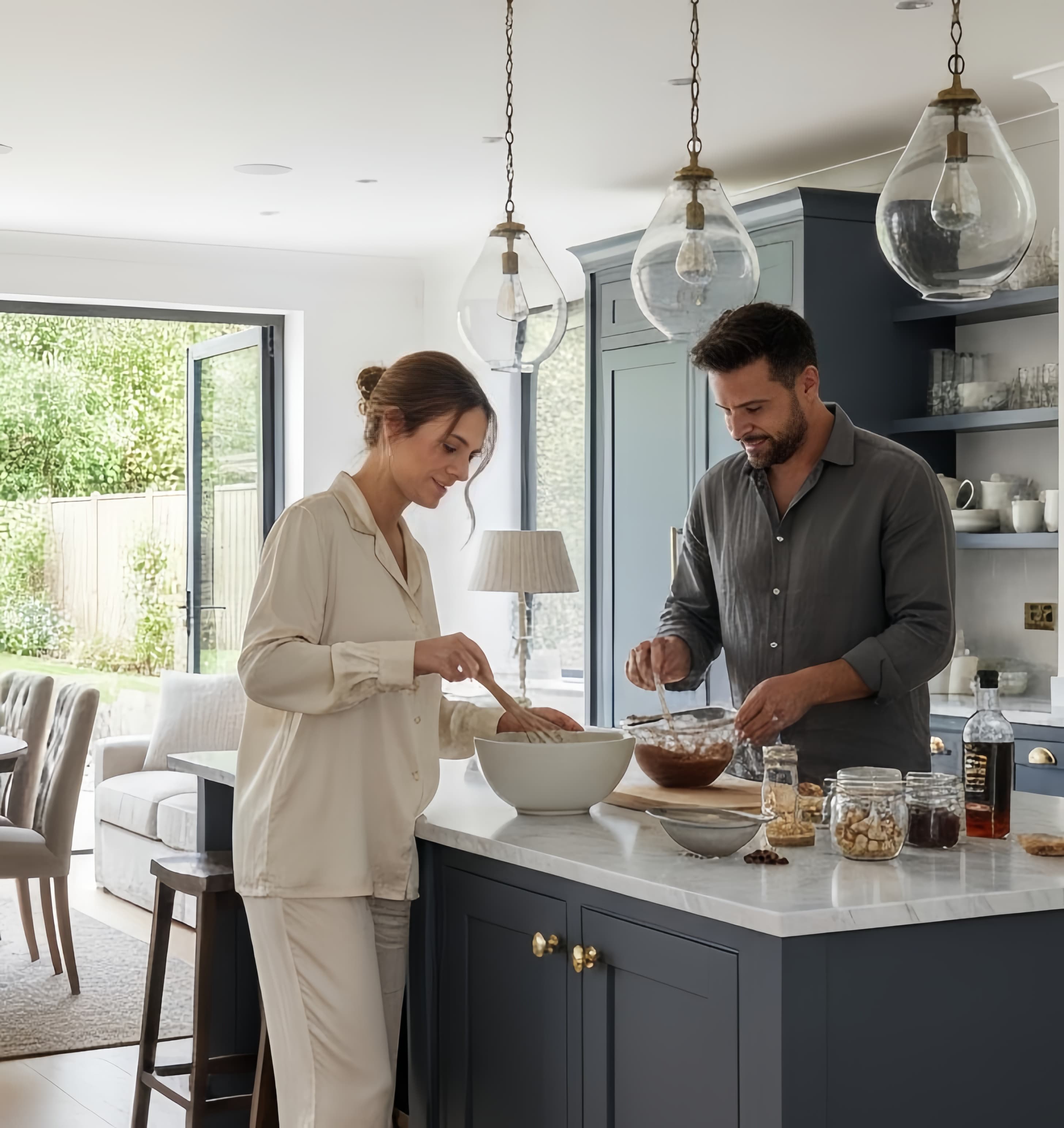 Kitchen couple using Lamonko